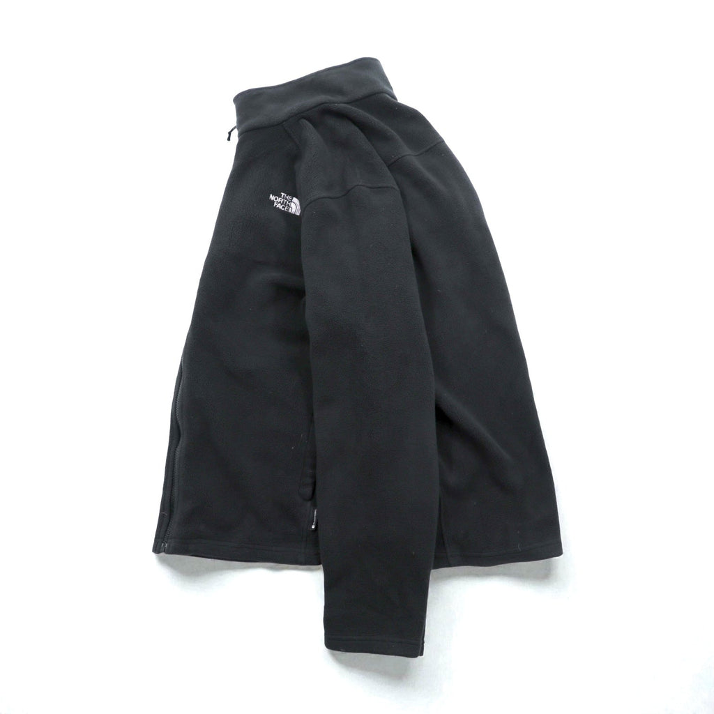 THE NORTH FACE Quick Dry FLASHDRY Fleece Jacket XL Black Drawcord Stand Collar RDT300 AOFC