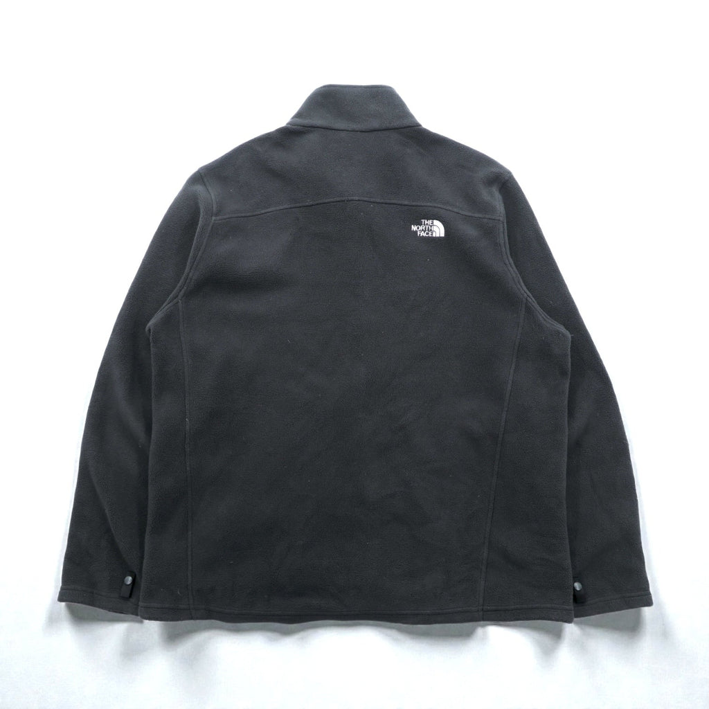 THE NORTH FACE Quick Dry FLASHDRY Fleece Jacket XL Black Drawcord Stand Collar RDT300 AOFC