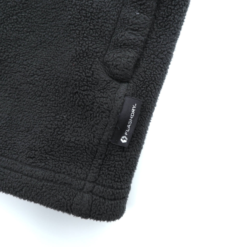 THE NORTH FACE Quick Dry FLASHDRY Fleece Jacket XL Black Drawcord Stand Collar RDT300 AOFC