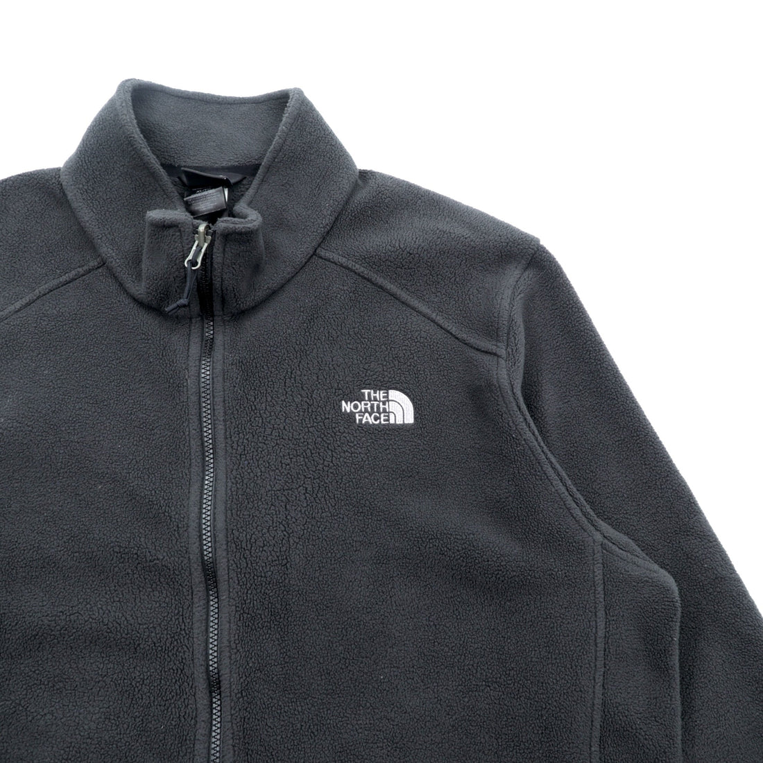 THE NORTH FACE Quick Dry FLASHDRY Fleece Jacket XL Black Drawcord Stand Collar RDT300 AOFC