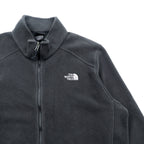 THE NORTH FACE Quick Dry FLASHDRY Fleece Jacket XL Black Drawcord Stand Collar RDT300 AOFC