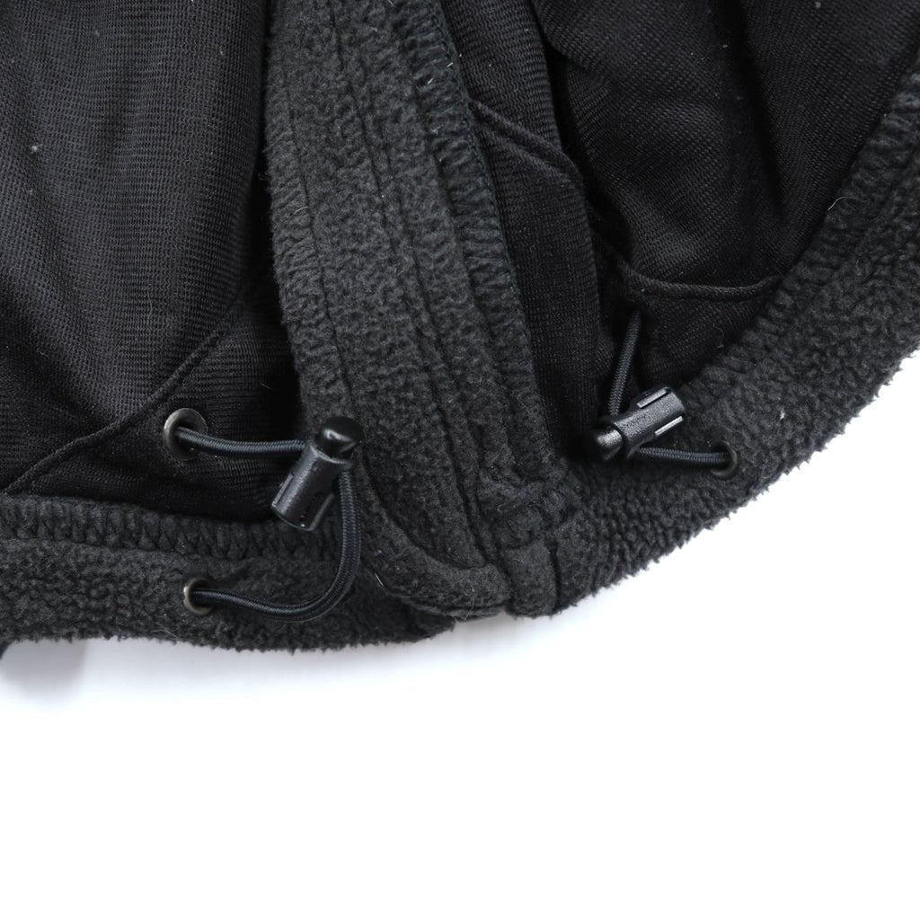 THE NORTH FACE Quick Dry FLASHDRY Fleece Jacket XL Black Drawcord Stand Collar RDT300 AOFC