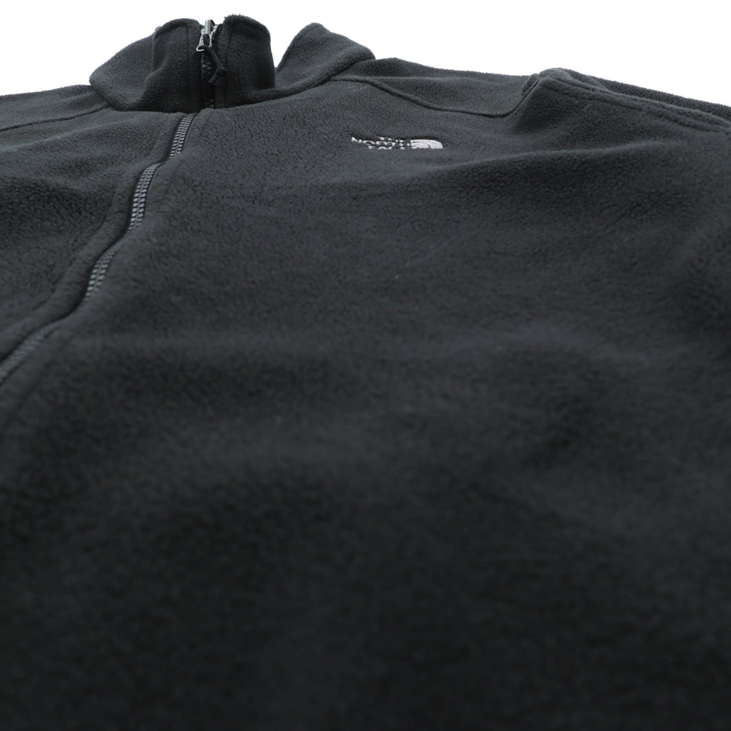 THE NORTH FACE Quick Dry FLASHDRY Fleece Jacket XL Black Drawcord Stand Collar RDT300 AOFC