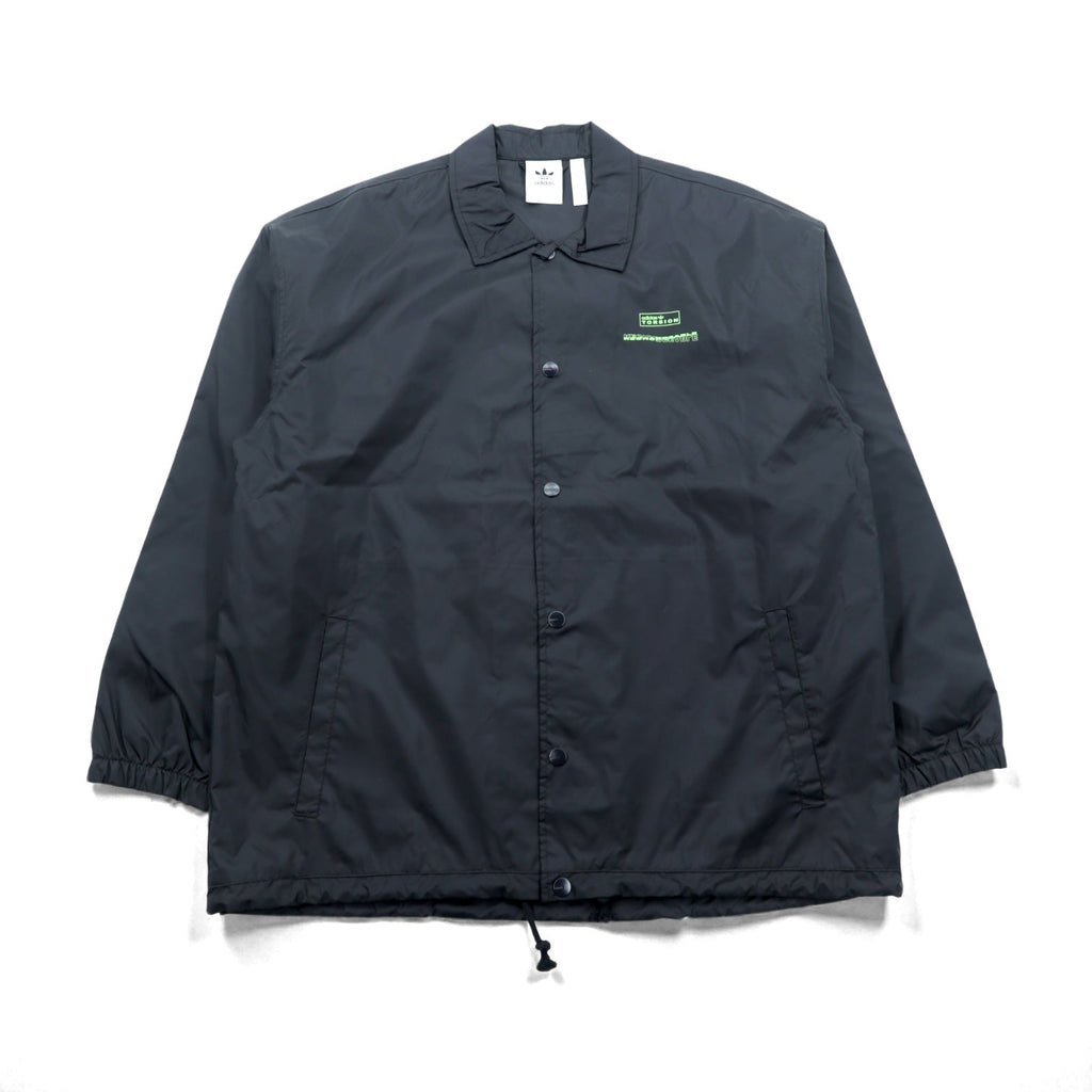 adidas Originals Coach Jacket, XL, Black Drawcord Nylon Torison Retro (GD6012)