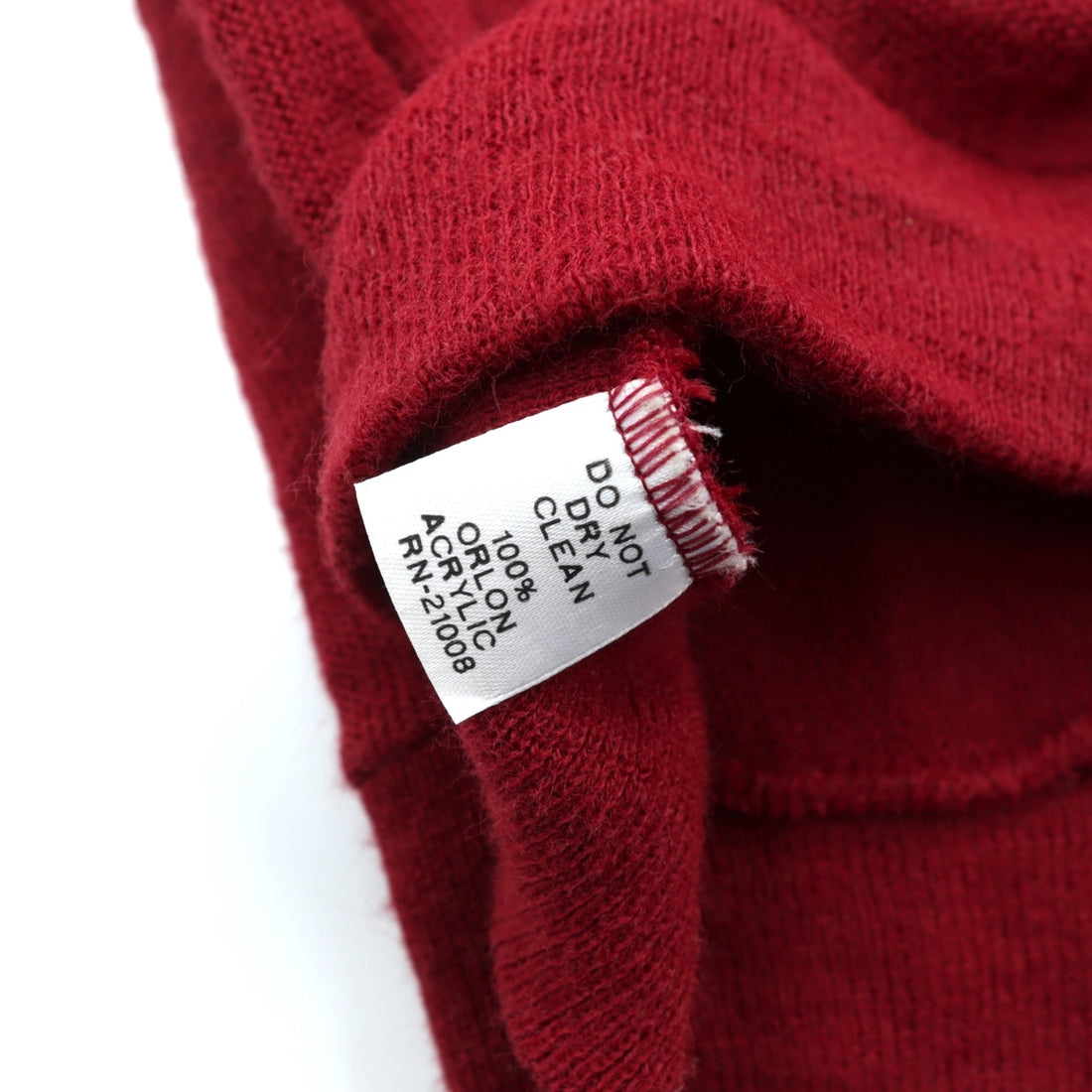 LACOSTE 70年代 ヴィンテージ Vネック ニット カーディガン L レッド アクリル 糸巻タグ
