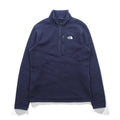 THE NORTH FACE Half Zip Fleece Jacket M Navy Stand Collar Chest Pocket A7TM Overseas Standards