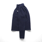 THE NORTH FACE Half Zip Fleece Jacket M Navy Stand Collar Chest Pocket A7TM Overseas Standards