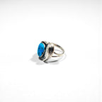 Vintage Indian Jewelry Sterling Silver Ring ターコイズ フェザー リング 指輪 10号 シルバー STERLING 刻印 インディアンジュエリー