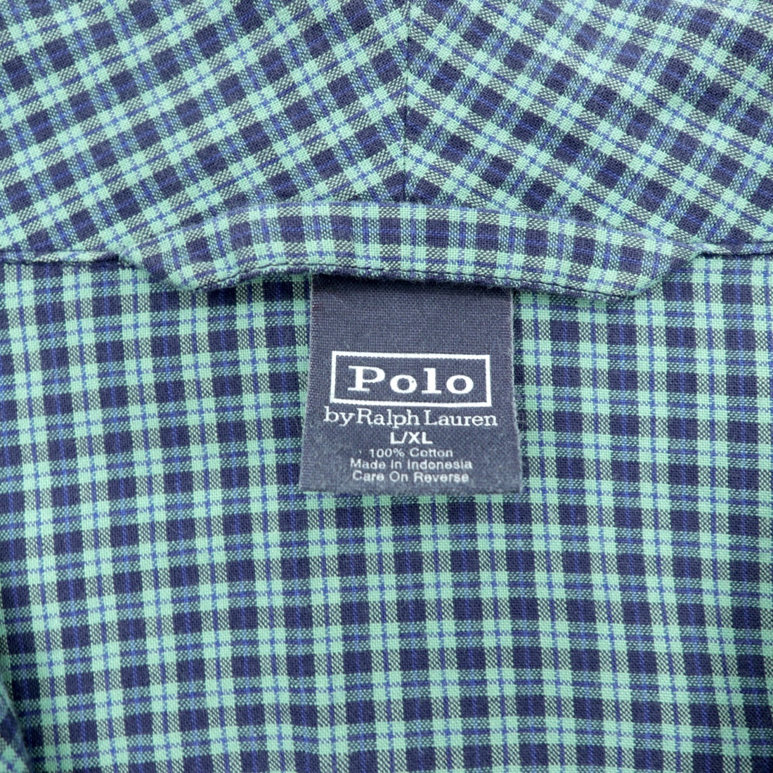 Polo Ralph Lauren 90s Gown Robe XL Green Check Small Pony Embroidery Pajama Long Shirt Jacket