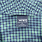 Polo Ralph Lauren 90s Gown Robe XL Green Check Small Pony Embroidery Pajama Long Shirt Jacket