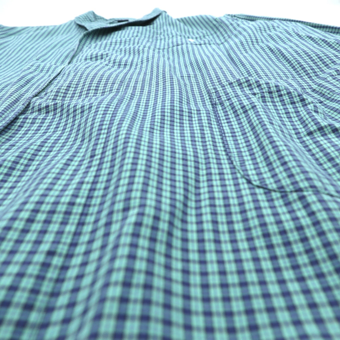 Polo Ralph Lauren 90s Gown Robe XL Green Check Small Pony Embroidery Pajama Long Shirt Jacket