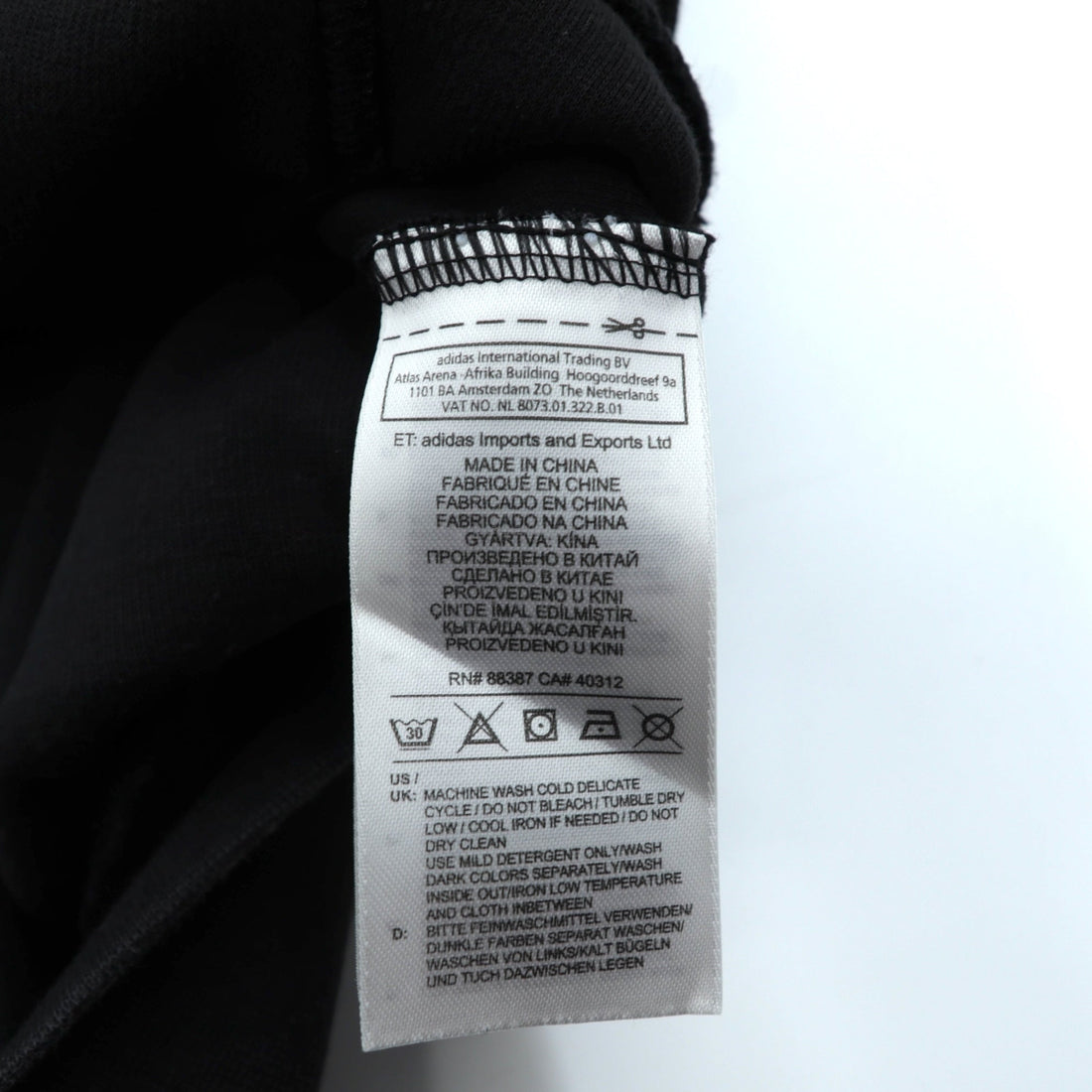 adidas Originals Velour Pullover Hoodie, XL, Black, with a Big Trefoil Logo. ADICOLOR HOODIE IN OVERSIZED FIT. CY3549