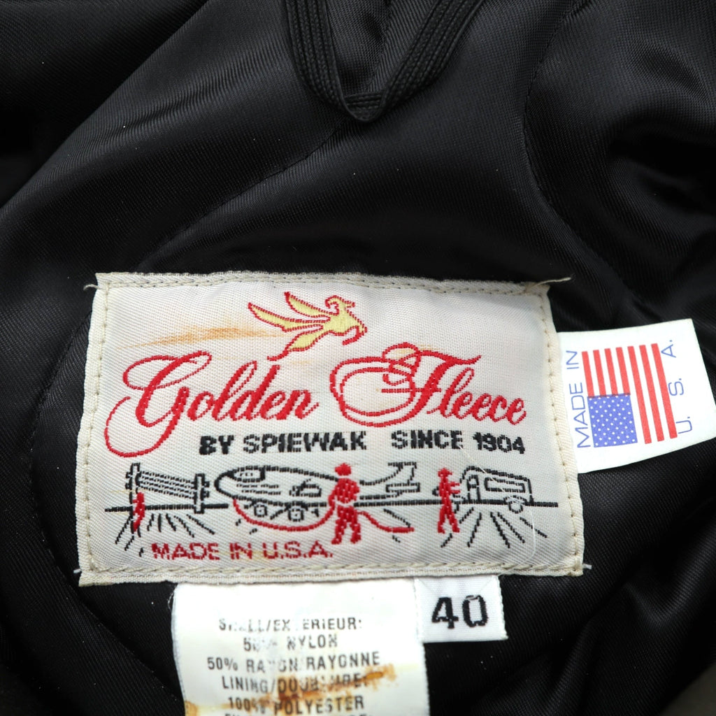 SPIEWAK 90s Made in USA Titancross Padded Hoodie Military Jacket, Large, with Retractable Hood, Drawcord, Unused Deadstock, Golden Fleece, 9586MOD