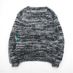 CRYSTAL RAINBOW 90s Vintage Patchwork Low Gauge Design Knit Sweater FREE