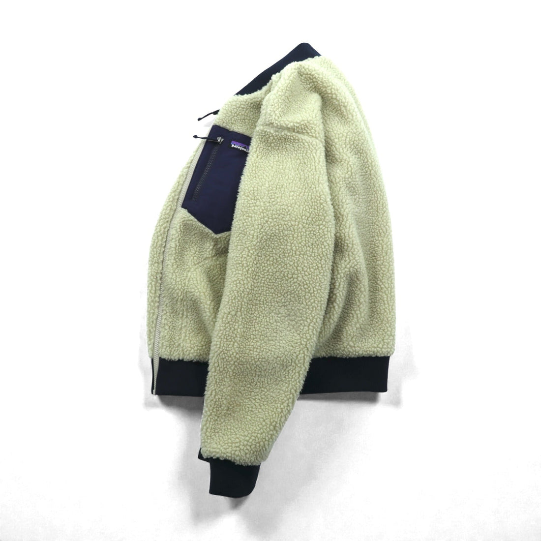 Patagonia Retro X Bomber Jacket, discontinued, Boa Fleece Size S, Natural Navy, 22830