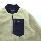 Patagonia Retro X Bomber Jacket, discontinued, Boa Fleece Size S, Natural Navy, 22830