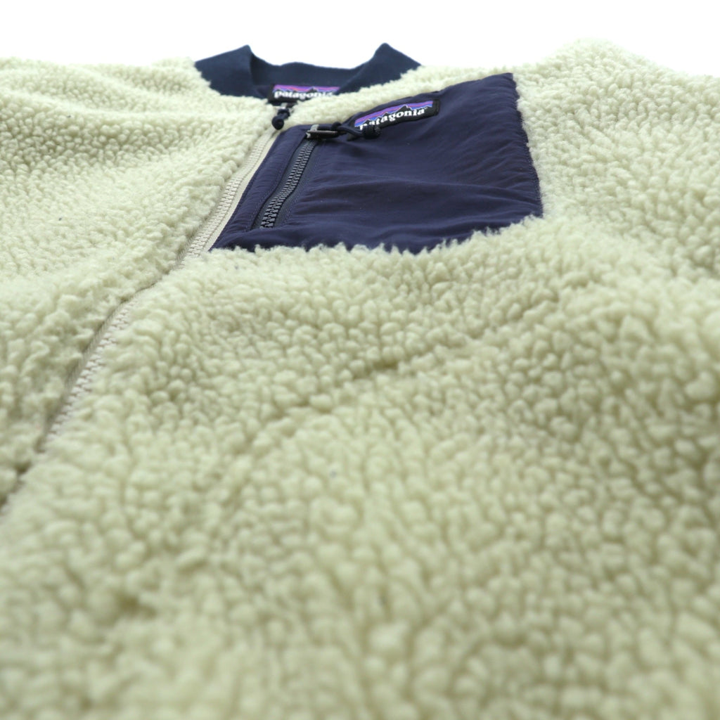 Patagonia Retro X Bomber Jacket, discontinued, Boa Fleece Size S, Natural Navy, 22830