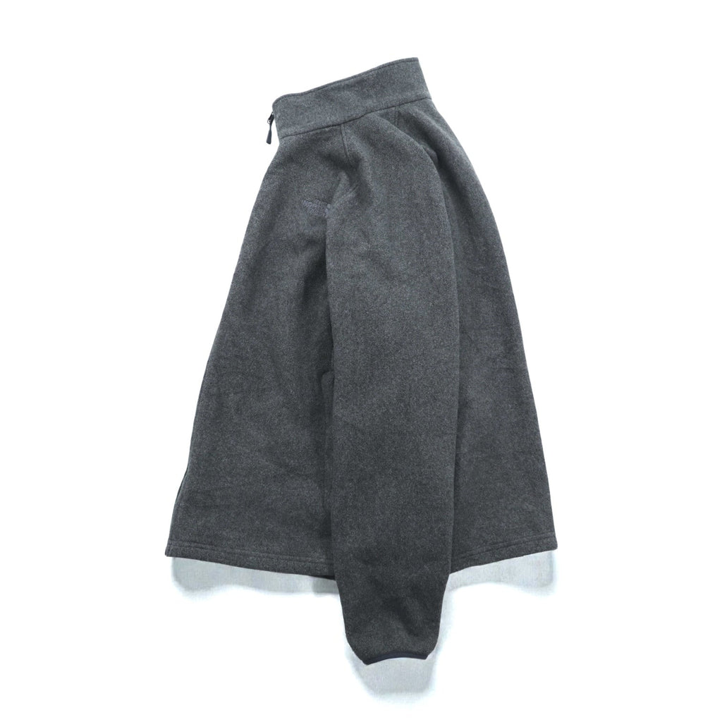 THE NORTH FACE フルジップ フリースジャケット XL グレー ドローコード スタンドカラー C704