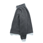 THE NORTH FACE フルジップ フリースジャケット XL グレー ドローコード スタンドカラー C704