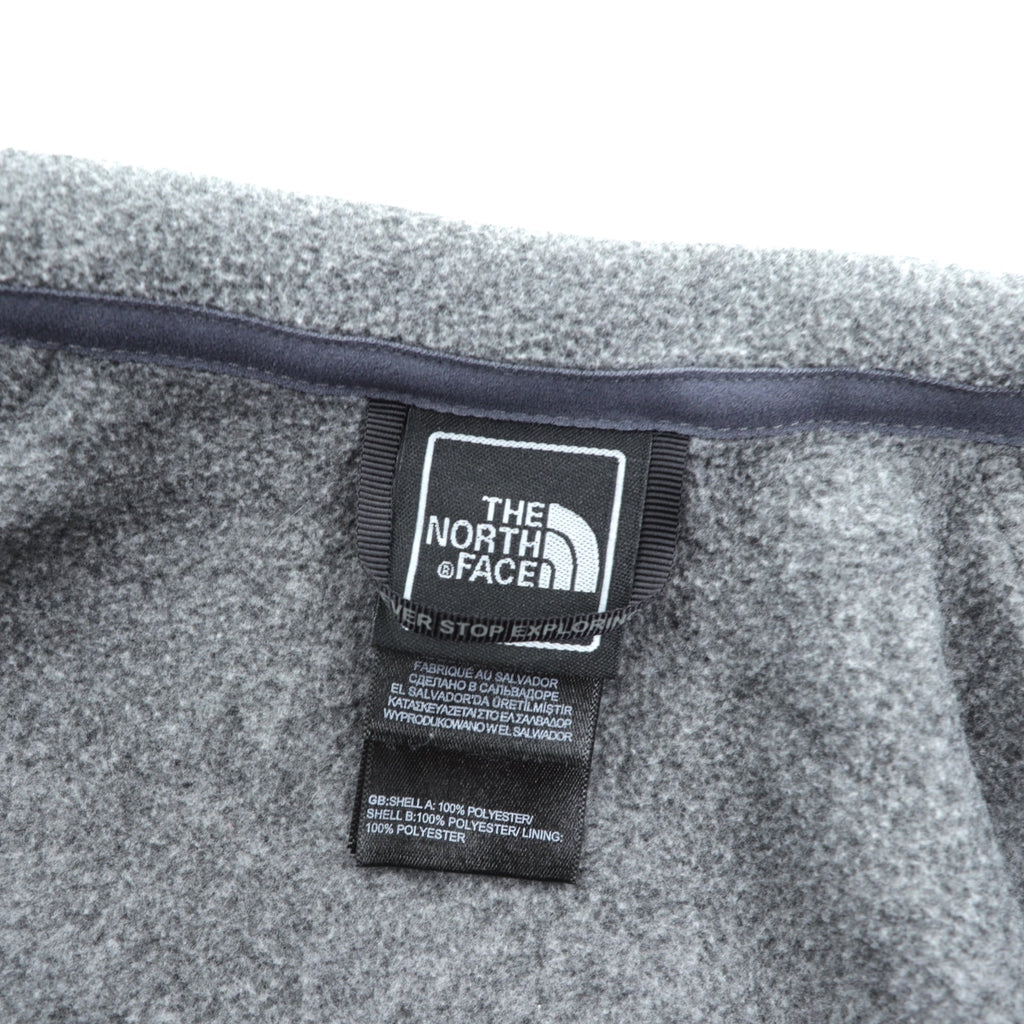 THE NORTH FACE フルジップ フリースジャケット XL グレー ドローコード スタンドカラー C704