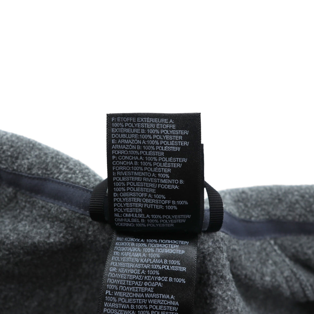 THE NORTH FACE フルジップ フリースジャケット XL グレー ドローコード スタンドカラー C704