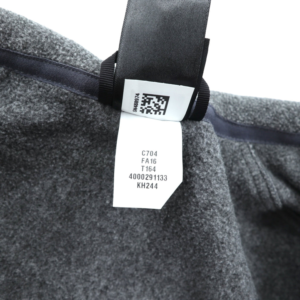 THE NORTH FACE フルジップ フリースジャケット XL グレー ドローコード スタンドカラー C704