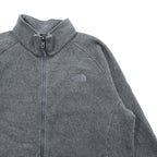 THE NORTH FACE フルジップ フリースジャケット XL グレー ドローコード スタンドカラー C704