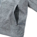 THE NORTH FACE フルジップ フリースジャケット XL グレー ドローコード スタンドカラー C704