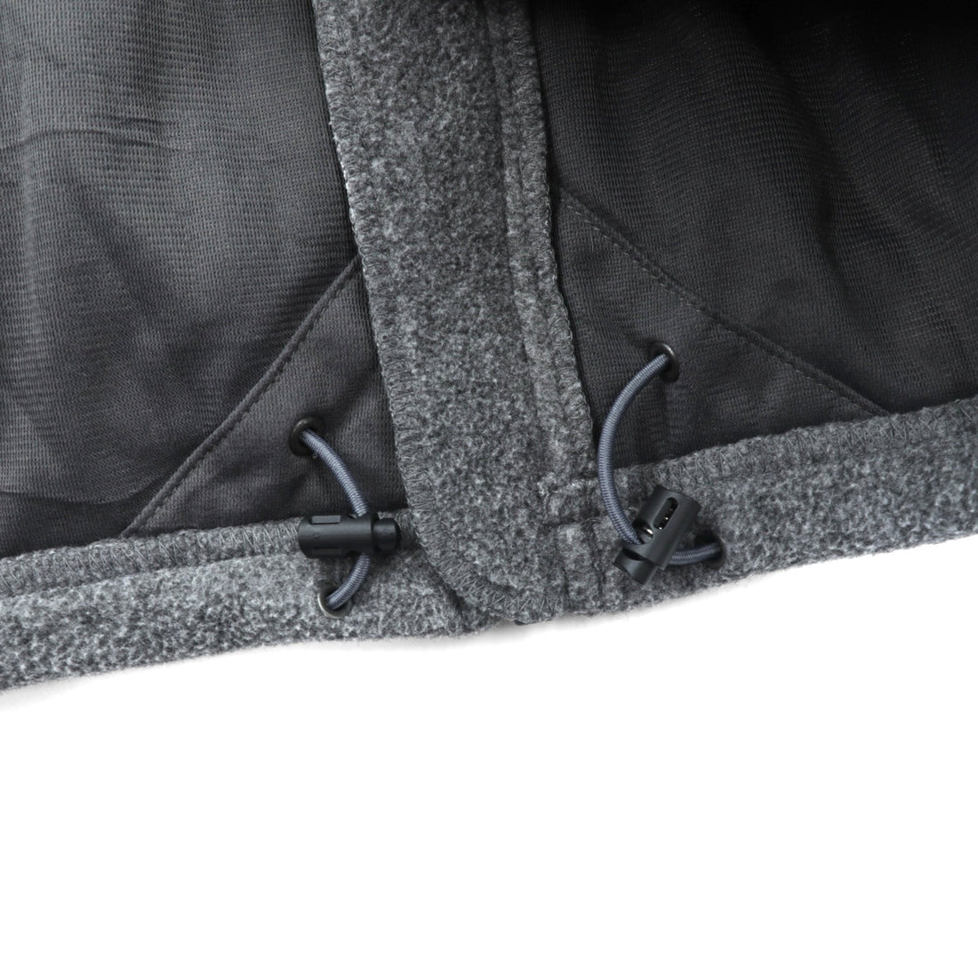 THE NORTH FACE フルジップ フリースジャケット XL グレー ドローコード スタンドカラー C704