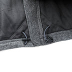 THE NORTH FACE フルジップ フリースジャケット XL グレー ドローコード スタンドカラー C704