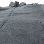 THE NORTH FACE フルジップ フリースジャケット XL グレー ドローコード スタンドカラー C704