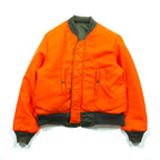 SPIEWAK 80s Made in USA MA-1 Flight Jacket, Large, Khaki, Reversible, Golden Fleece, 1018-695-1621, SCOVIL Zip