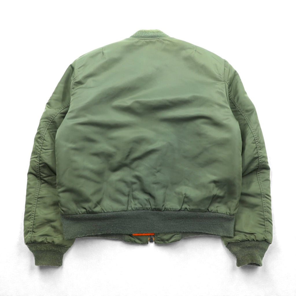 SPIEWAK 80s Made in USA MA-1 Flight Jacket, Large, Khaki, Reversible, Golden Fleece, 1018-695-1621, SCOVIL Zip