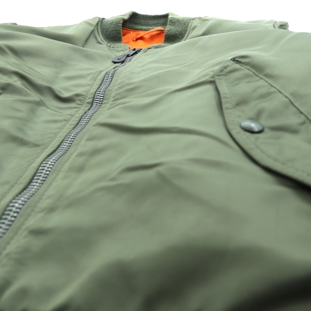 SPIEWAK 80s Made in USA MA-1 Flight Jacket, Large, Khaki, Reversible, Golden Fleece, 1018-695-1621, SCOVIL Zip