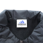 adidas 90s Descente Vintage Zip-Up Coach Jacket, Size L, Black Nylon
