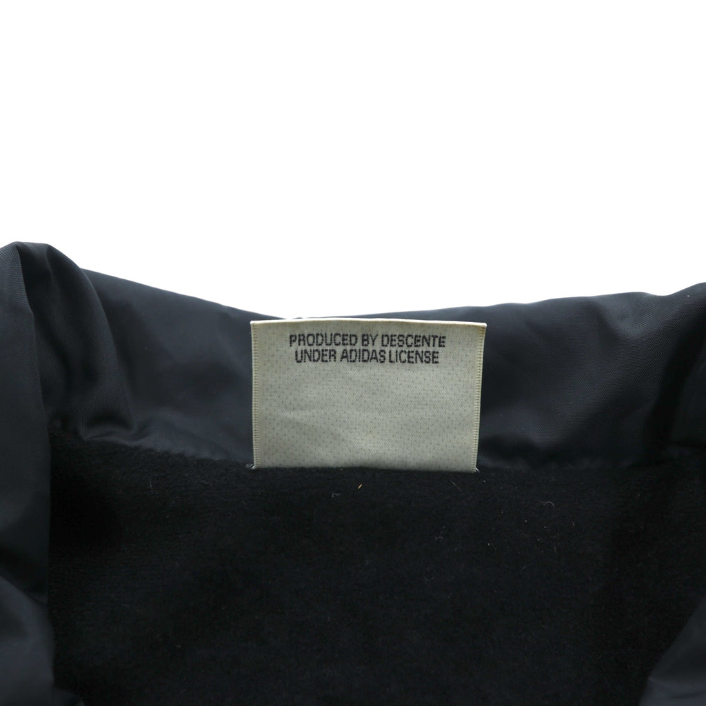 adidas 90s Descente Vintage Zip-Up Coach Jacket, Size L, Black Nylon