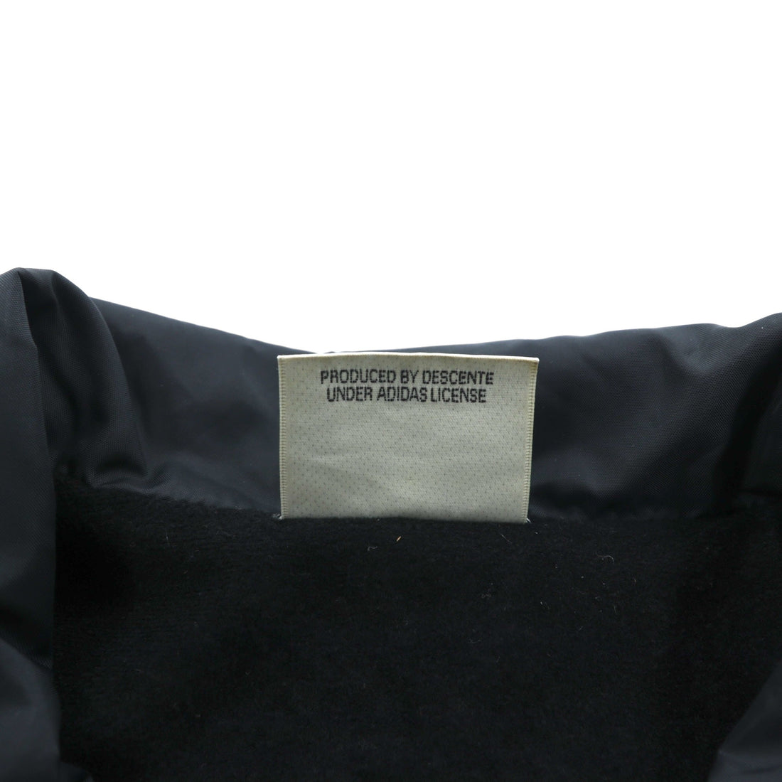 adidas 90s Descente Vintage Zip-Up Coach Jacket, Size L, Black Nylon