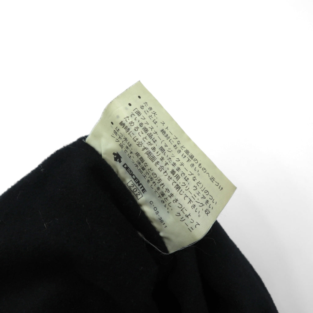 adidas 90s Descente Vintage Zip-Up Coach Jacket, Size L, Black Nylon