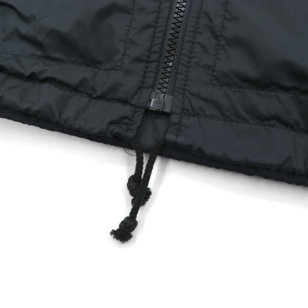 adidas 90s Descente Vintage Zip-Up Coach Jacket, Size L, Black Nylon