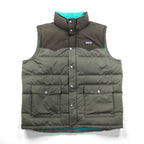 Patagonia Slingshot Down Vest, Snap Button, XL, Brown, Western Style, 27571FA12