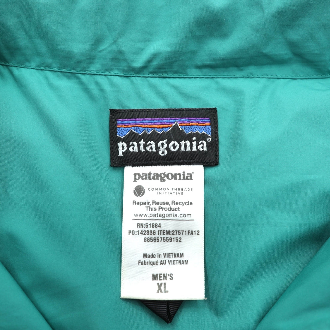 Patagonia Slingshot Down Vest, Snap Button, XL, Brown, Western Style, 27571FA12