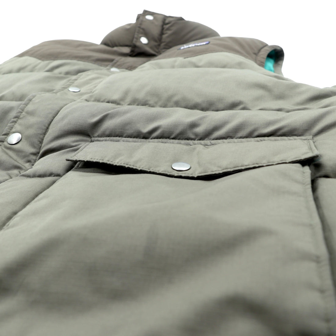 Patagonia Slingshot Down Vest, Snap Button, XL, Brown, Western Style, 27571FA12