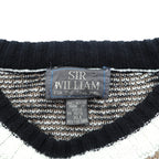 SIR WILLIAM 90年代 ヴィンテージ 総柄 ニット セーター XL アクリル