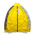 Kappa Track Jacket Jersey L Yellow 222 BANDA ANNISTON Sideline Tape Logo 3502050 Unused