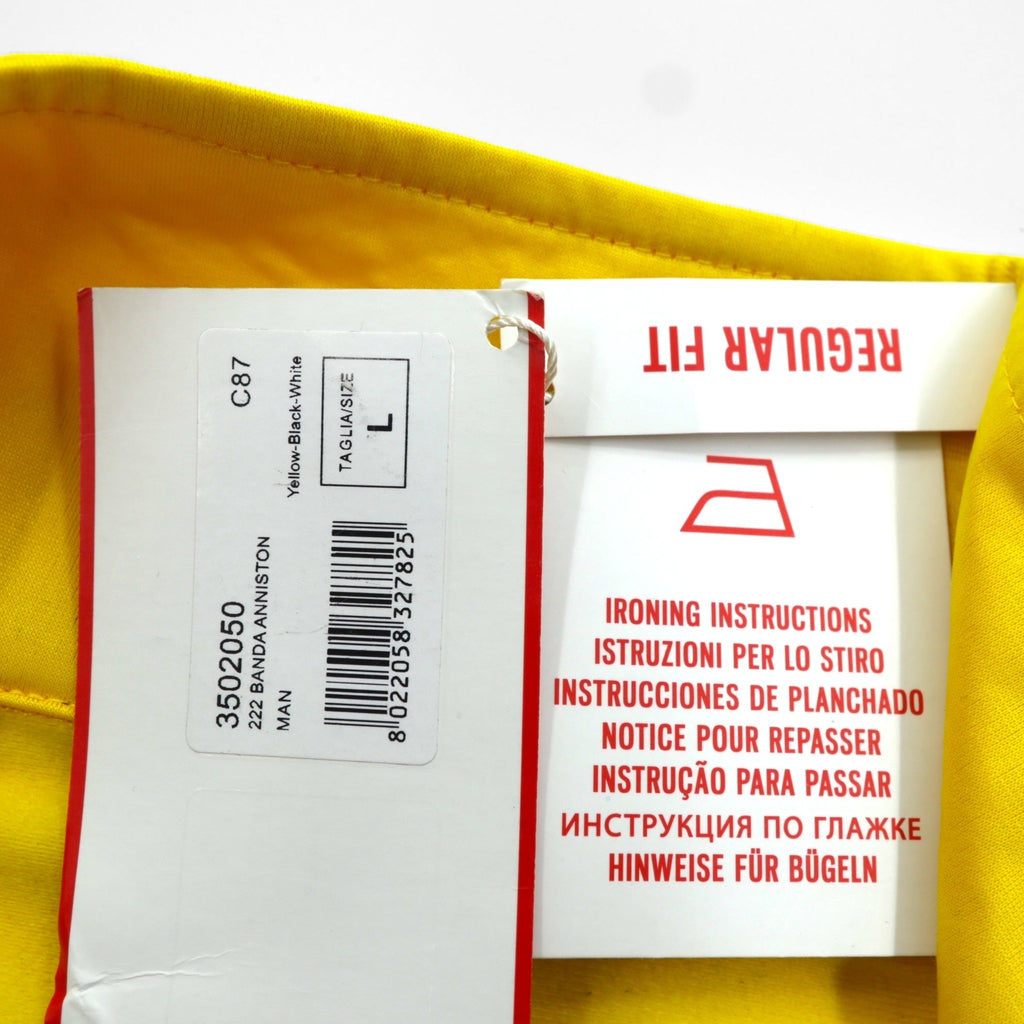 Kappa Track Jacket Jersey L Yellow 222 BANDA ANNISTON Sideline Tape Logo 3502050 Unused