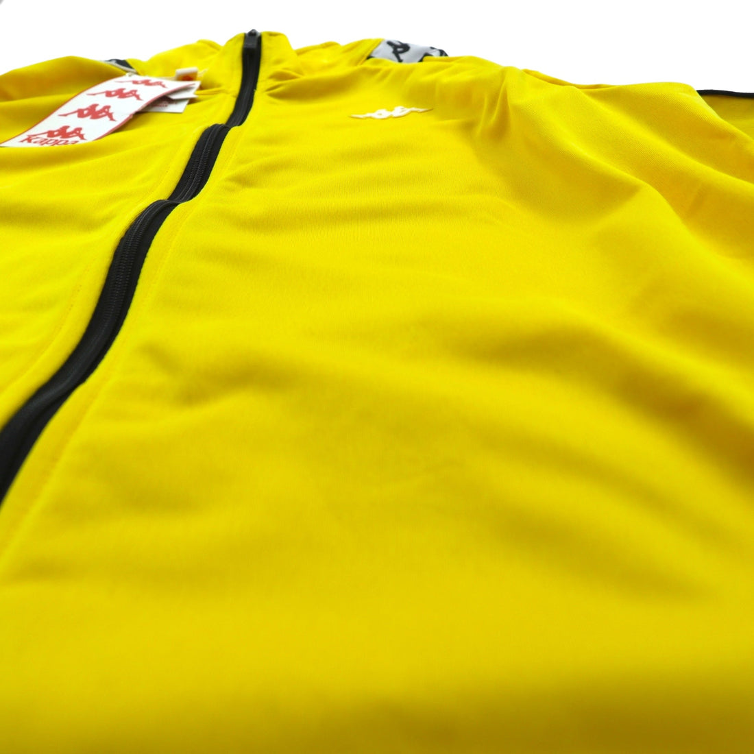 Kappa Track Jacket Jersey L Yellow 222 BANDA ANNISTON Sideline Tape Logo 3502050 Unused