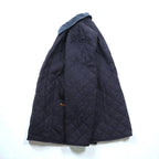 Barbour キルティングジャケット LIDDESDALE JACKET XL ネイビー 襟コーデュロイ 中綿 MQU0001NY91