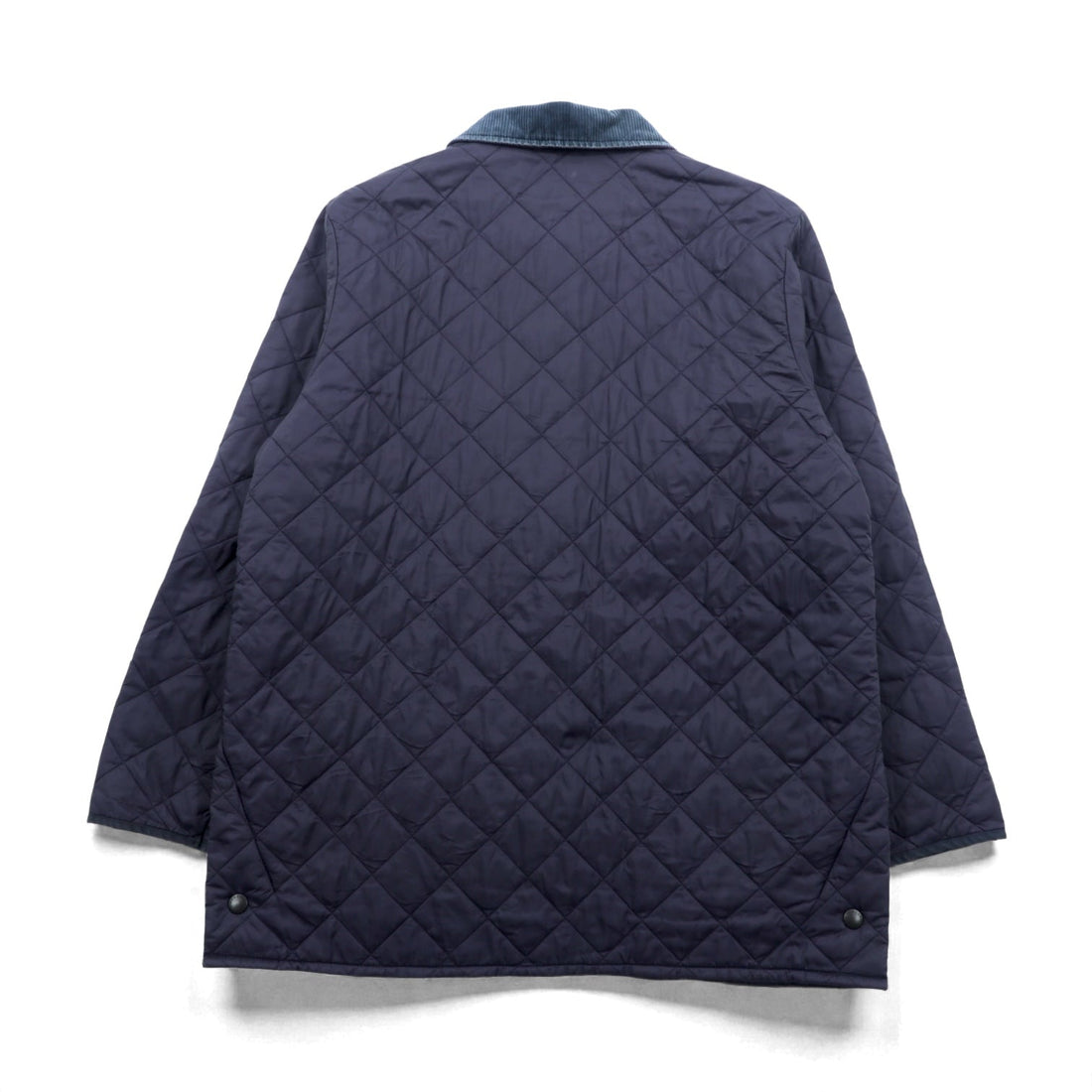 Barbour キルティングジャケット LIDDESDALE JACKET XL ネイビー 襟コーデュロイ 中綿 MQU0001NY91