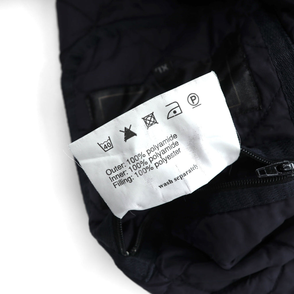 Barbour キルティングジャケット LIDDESDALE JACKET XL ネイビー 襟コーデュロイ 中綿 MQU0001NY91
