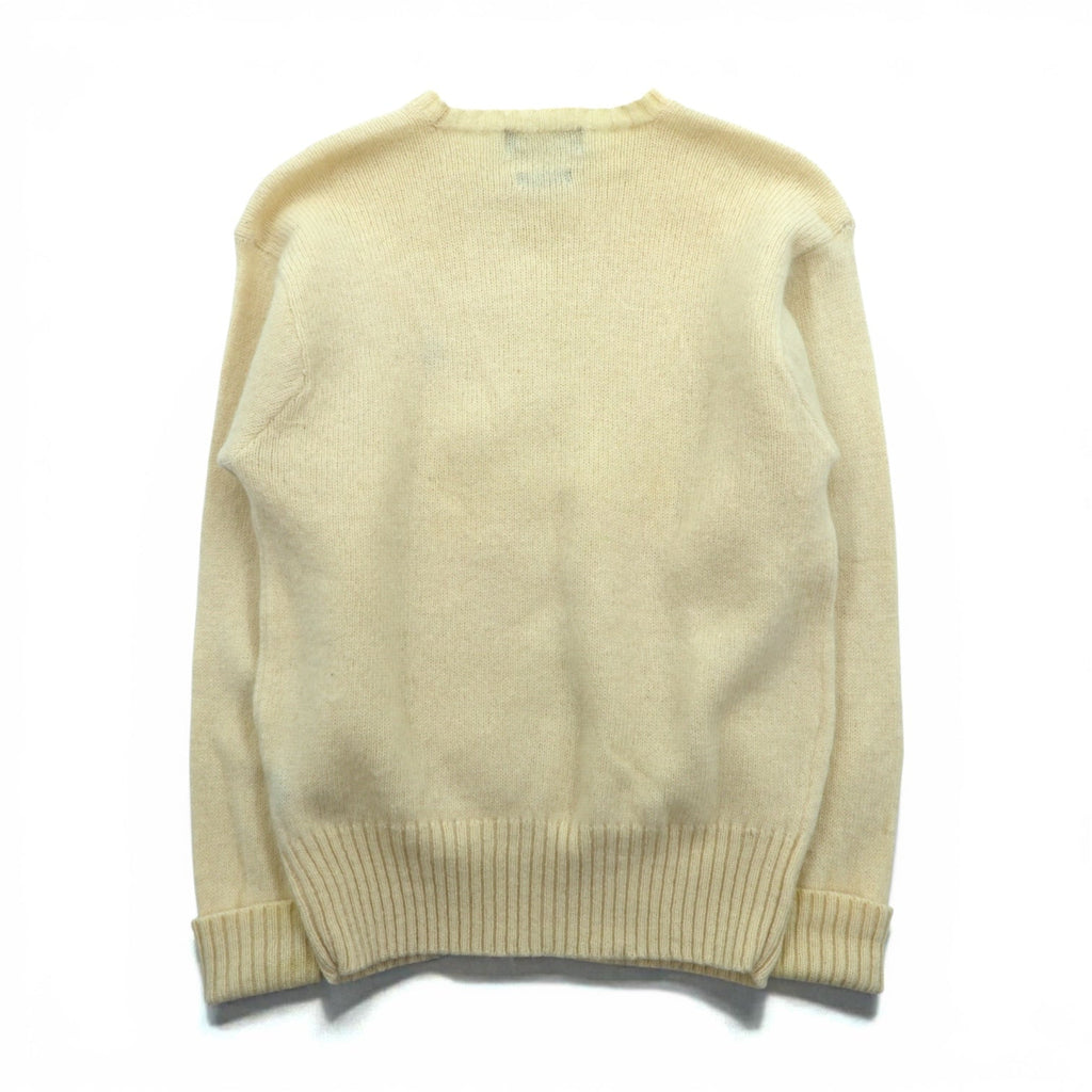 Polo Ralph Lauren 90年代 クルーネック ニット セーター M ウール 羊毛 スモールポニー刺繍 FROM SCOTISH YARN